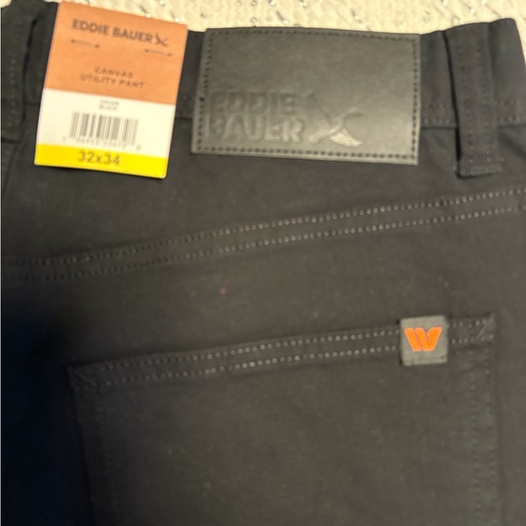 Black Canvas Pants Eddie Bauer Men’s Utility Pant - Picture 5 of 16